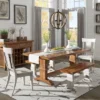 Delaney Two Toned Rectangular Solid Wood Top Dining Table - Inspire Q -Inspire Q GUEST b42019c0 6e44 48b3 8d69 2732a4655766