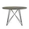 45"W Nowell Round Dining Table Iron/Gray Finish - Inspire Q -Inspire Q GUEST b5fc3352 2217 4f3f b963 3152b645c420