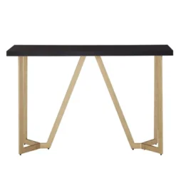 Karianne Metal Base Sofa Table Black/Gold - Inspire Q -Inspire Q GUEST b8255f5b 486c 4c0c 9bdc 9228130dd95d