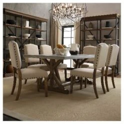 Set Of 2 Cobble Hill Nailhead Accent Dining Chair Wood - Inspire Q -Inspire Q GUEST b9899ee4 de5e 45bd bd80 45ef3cce1ff5