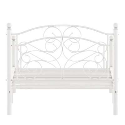 Twin Metal Platform Bed White - Inspire Q 6 Twin Metal Platform Bed White - Inspire Q - Image 4