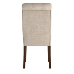 Set Of 2 Gramercy Tufted Rolled Back Parsons Chairs - Inspire Q -Inspire Q GUEST bf420910 78d3 42a8 bebd 829310f8b623