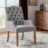 Raghnaid Distressed Tufted Linen Dining Chair - Inspire Q -Inspire Q GUEST c0dd30b0 e7e6 4b66 a3ba c5b652b73b23