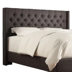 Highland Park Button Tufted Wingback Headboard - Inspire Q