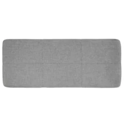 Ornelas Metal Base Linen Bench Gray - Inspire Q -Inspire Q GUEST c2fcd98a dbea 4259 9f28 7a6fd58a6aa7