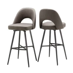 29" Set Of 2 Ragan Metal Fabric Swivel Bar Stools - Inspire Q 21 29" Set Of 2 Ragan Metal Fabric Swivel Bar Stools - Inspire Q -Inspire Q GUEST c716b00d 7d07 407b b9b4 19bea9a4cf2b