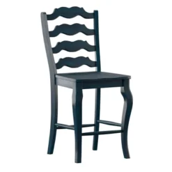Set Of 2 24" South Hill French Ladder Back Counter Chairs - Inspire Q -Inspire Q GUEST cc50fc92 c41f 475c 988c 833b6222f992