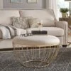 Gillian Fabric Upholstered Cocktail Ottoman - Inspire Q -Inspire Q GUEST ce31da95 41e9 4ac6 8eac d81f3d967db1