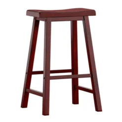 Set Of 2 29" Chimney Hill Saddle Barstools - Inspire Q -Inspire Q GUEST d175bd80 8c57 4c06 8daf 28d847b09a9d