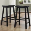 Set Of 2 29" Watkins Saddle Seat Backless Counter Height Barstools - Inspire Q 1 Set Of 2 29" Watkins Saddle Seat Backless Counter Height Barstools - Inspire Q -Inspire Q GUEST d1f9dac2 84d1 4b03 bf4a f5d354ba9e22