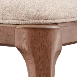 Set Of 2 Kaiden Upholstered Side Chairs With Walnut Legs Brown - Inspire Q -Inspire Q GUEST d3d784f2 c0cf 4e6d 9e06 f558c147925c