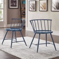 Set Of 2 Irelyn Low-Back Windsor Classic Dining Chairs - Inspire Q 12 Set Of 2 Irelyn Low-Back Windsor Classic Dining Chairs - Inspire Q -Inspire Q GUEST d3daf7e5 22ba 4272 9018 f3c98be84e56