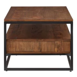 Felicia Rustic Industrial Metal/Wood Coffee Table Brown - Inspire Q 10 Felicia Rustic Industrial Metal/Wood Coffee Table Brown - Inspire Q -Inspire Q GUEST d483c71a 9de3 431a 8258 547f4e9aa3c1