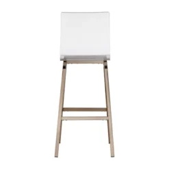 Set Of 2 29" Alta Modern Barstools Champagne Gold - Inspire Q -Inspire Q GUEST d49bb17d cf6c 45fa 8f68 49b472d4b797