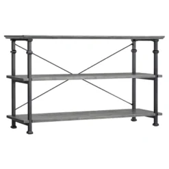 Ronay Rustic Industrial Console Table - Inspire Q® -Inspire Q GUEST d7ec7f05 7571 405a 9aab 17e2edca097f