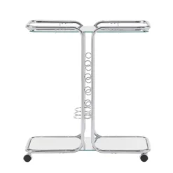 Ripley Chrome Finish Bar Cart Silver - Inspire Q 10 Ripley Chrome Finish Bar Cart Silver - Inspire Q -Inspire Q GUEST da116bde 55f1 44f3 b4d7 9acded38a76a