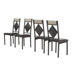 5pc Kalinda Dining Set Black - Inspire Q -Inspire Q GUEST de8d92ac bb19 47b2 b750 2f5aa47f8087