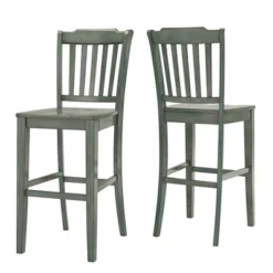 Set Of 2 29" South Hill Slat Back Barstools - Inspire Q -Inspire Q GUEST dec4237a 8705 4d99 9f1f 017cf05a6205