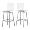 Alta Modern 29" Barstools (Set Of Two) Chrome - Inspire Q -Inspire Q GUEST dfa061ef 4b82 4f6c 9646 fa6f2e20d62b
