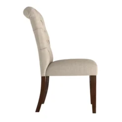 Set Of 2 Gramercy Tufted Rolled Back Parsons Chairs - Inspire Q -Inspire Q GUEST e24d174f 0402 44da 8f59 a5a1ffbff7e2