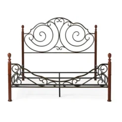 Reagan Graceful Scroll Bronze Iron Bed - Inspire Q 10 Reagan Graceful Scroll Bronze Iron Bed - Inspire Q -Inspire Q GUEST e32ebe10 f477 4e5c a067 21fc7654ef3b