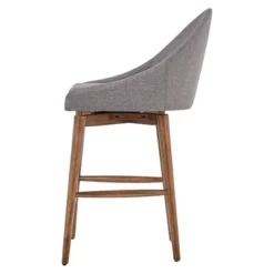 Set Of 2 24" Conrad Walnut Danish Modern Swivel Counter Chair - Inspire Q 11 Set Of 2 24" Conrad Walnut Danish Modern Swivel Counter Chair - Inspire Q -Inspire Q GUEST e653c7a9 70e8 4865 8284 7ff1b958f3d3