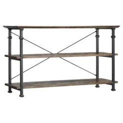 Ronay Rustic Industrial Console Table - Inspire Q® -Inspire Q GUEST e9b4989c 4d74 41c1 8040 8f7bddf4f60e