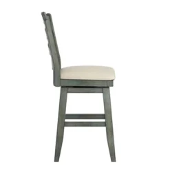 24" South Hill French Ladder Back Swivel Counter Height Chair - Inspire Q -Inspire Q GUEST eb478eb4 f5e9 460d 8699 504b0d67feb5