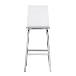 Alta Modern 29" Barstools (Set Of Two) Chrome - Inspire Q -Inspire Q GUEST f35ca0cc 0b3a 40e4 9198 38d807b31202