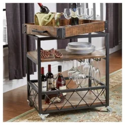 Ronay Bar Cart - Inspire Q -Inspire Q GUEST f42e8c2d a457 4dce b8f9 f83090c2db74