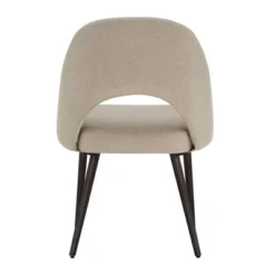 Set Of 2 Ragan Black Finish Fabric Upholstered Dining Chairs - Inspire Q -Inspire Q GUEST f614cf45 5f5d 48fa be27 114d6a5f12d0