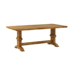 Delaney Two Toned Rectangular Solid Wood Top Dining Table - Inspire Q -Inspire Q GUEST f7dcbab2 aad9 47cc 9b5b 8dba8663d0c5