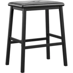 3pc Avery Faux Marble Top Metal Counter Height Dining Set Black - Inspire Q -Inspire Q GUEST f9252f3a 2737 4b5f bd0a 17aea7104d1a