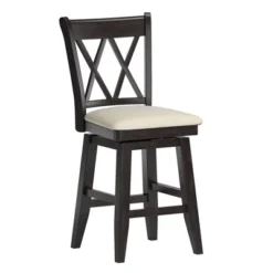 24" South Hill Double X Back Swivel Counter Height Chair - Inspire Q -Inspire Q GUEST faec64ec c31b 4ab1 94d7 40844a5b3129
