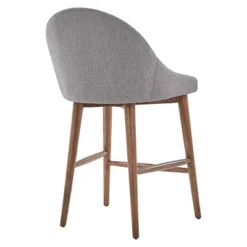 Set Of 2 24" Conrad Walnut Modern Counter Height Barstools - Inspire Q -Inspire Q GUEST faf8c64f 0111 484e 88b5 13ff2b53c227